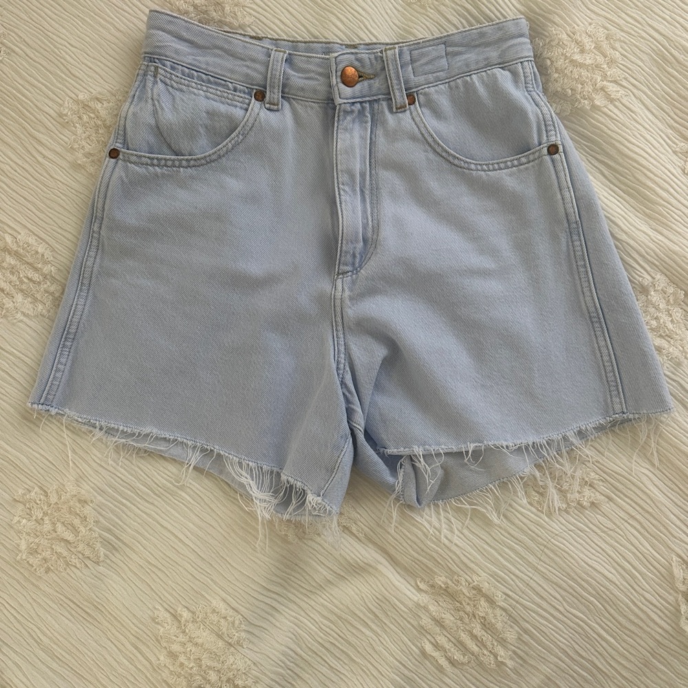 Wrangler Light Wash Jean Shorts
